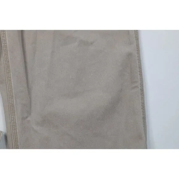 Vintage Y2K Gap Mens 38x30 Faded Carpenter Wide Leg Pants Beige Cotton Workwear